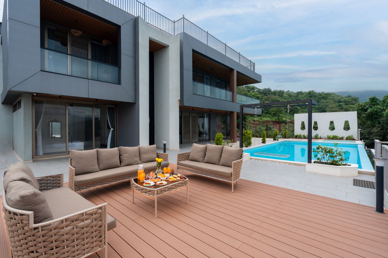 Terraces and casita in a luxury Scottsdale residence